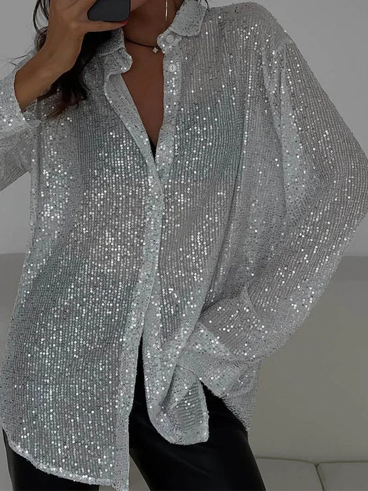 Chemise à sequins Romy