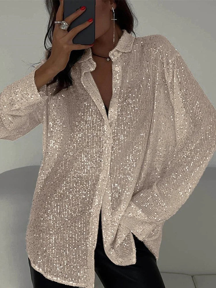 Chemise à sequins Romy