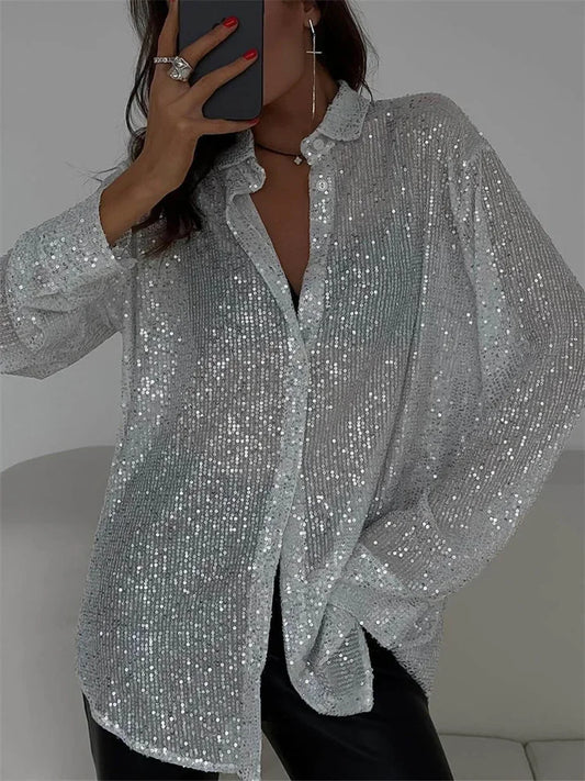 Chemise à sequins Romy