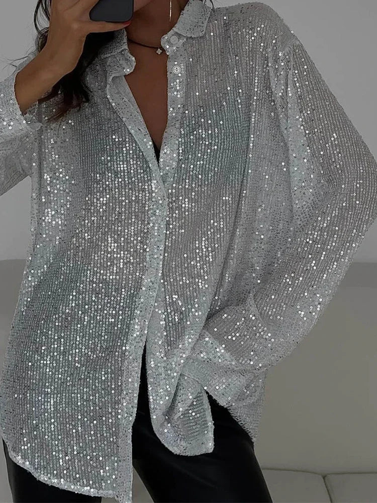 Chemise à sequins Romy