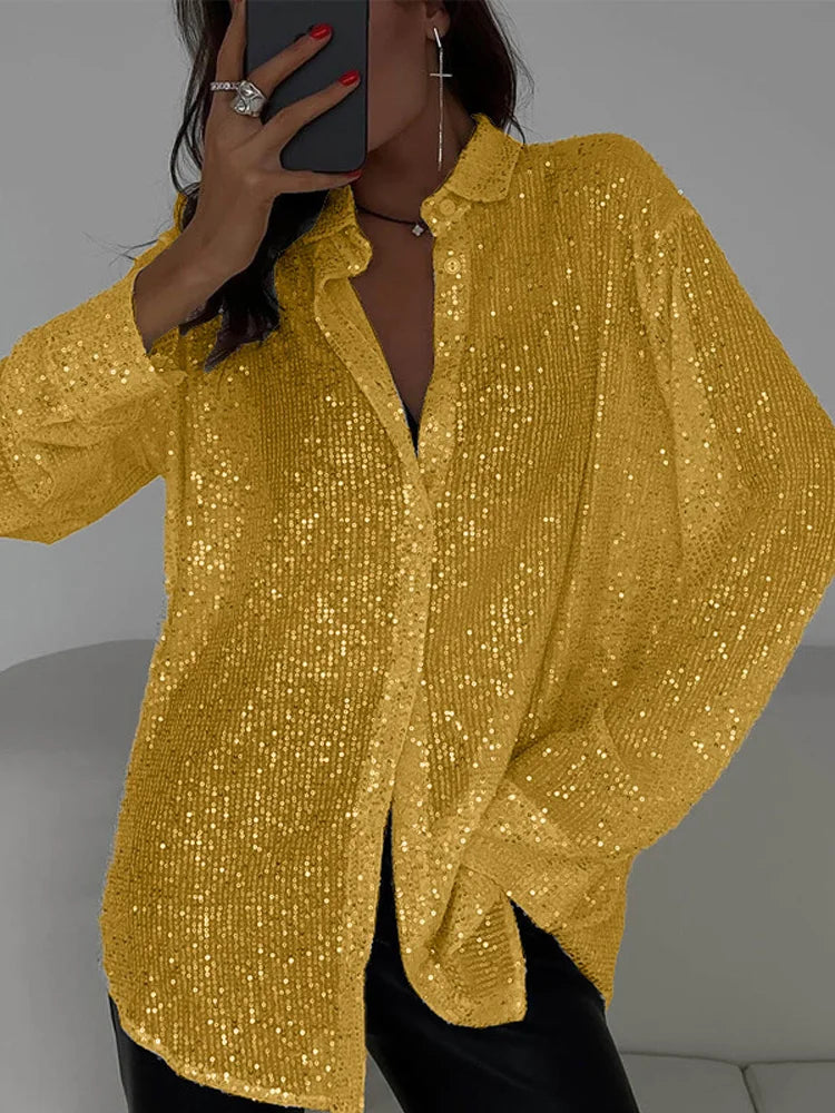 Chemise à sequins Romy